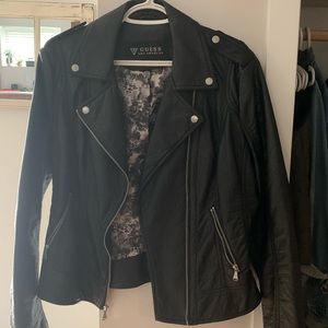 Guess faux leather biker jacket